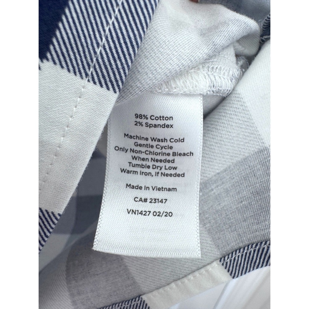 Talbots Audrey Classic Preppy Cottagecore Gingham Top Size Medium - Picture 3 of 8